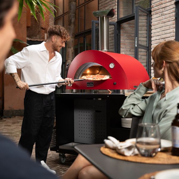 Moderno Line 5 pizza LPG Gas Red