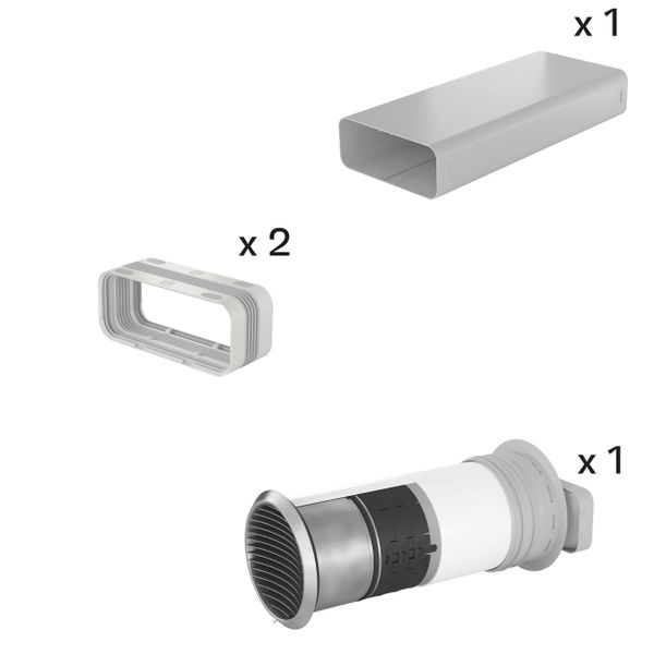 Rörföringspaket Prime 1, för frånluft