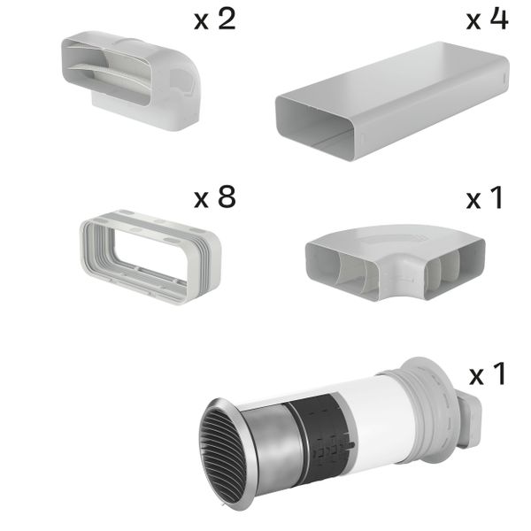 Rörföringspaket Prime 3, för frånluft